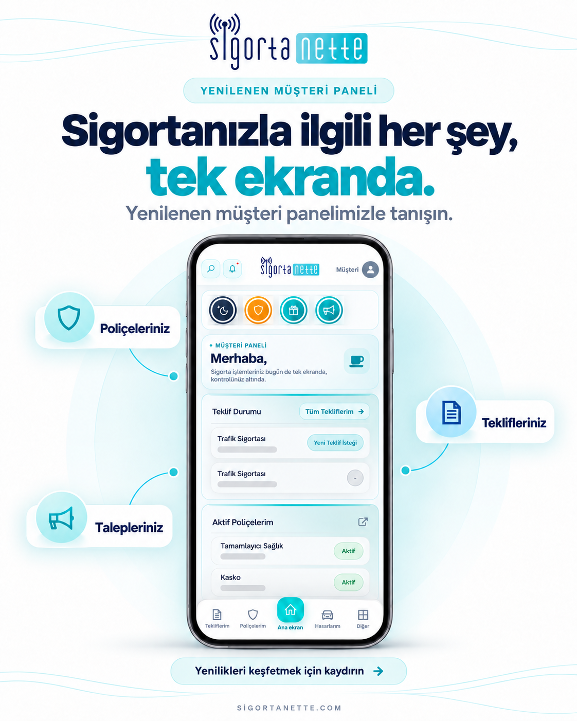 Sigortanette mobil uygulama tanıtımı